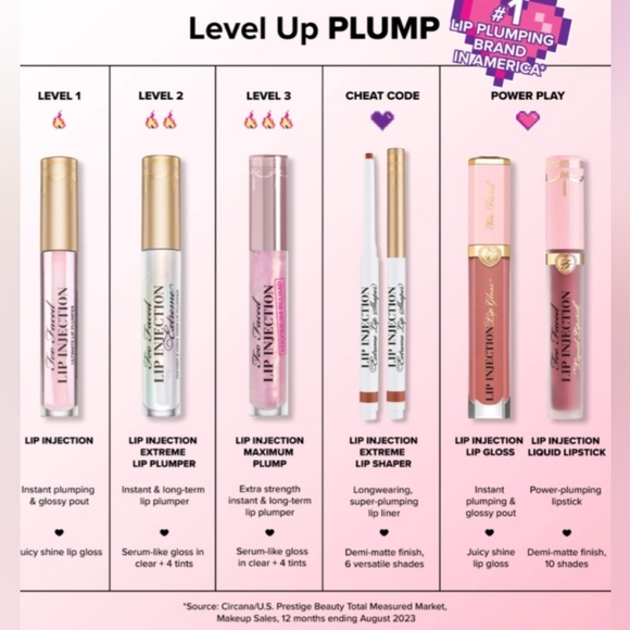 Too Faced Lip Injection Lipgloss. Brand New 💎 - Picture 3 of 5